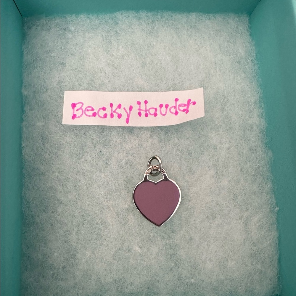 Tiffany & Co Purple Enamel Heart